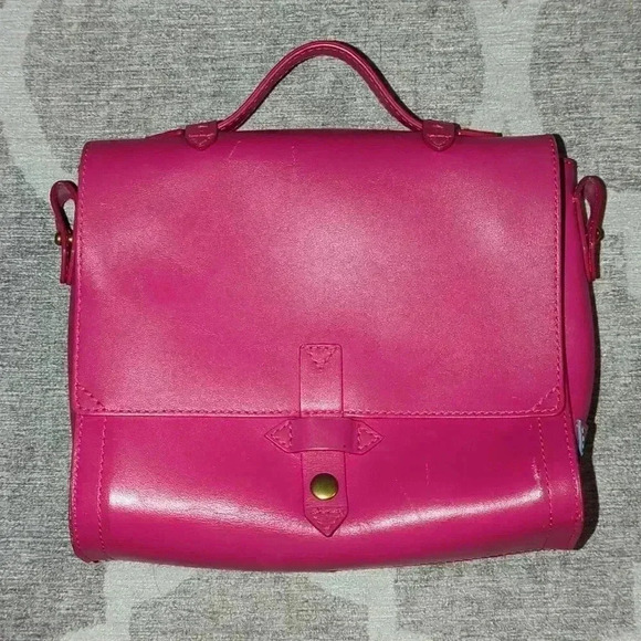 Pink Leather Crossbody Bag IIIBeCa by Joy Gryson - Picture 8 of 9